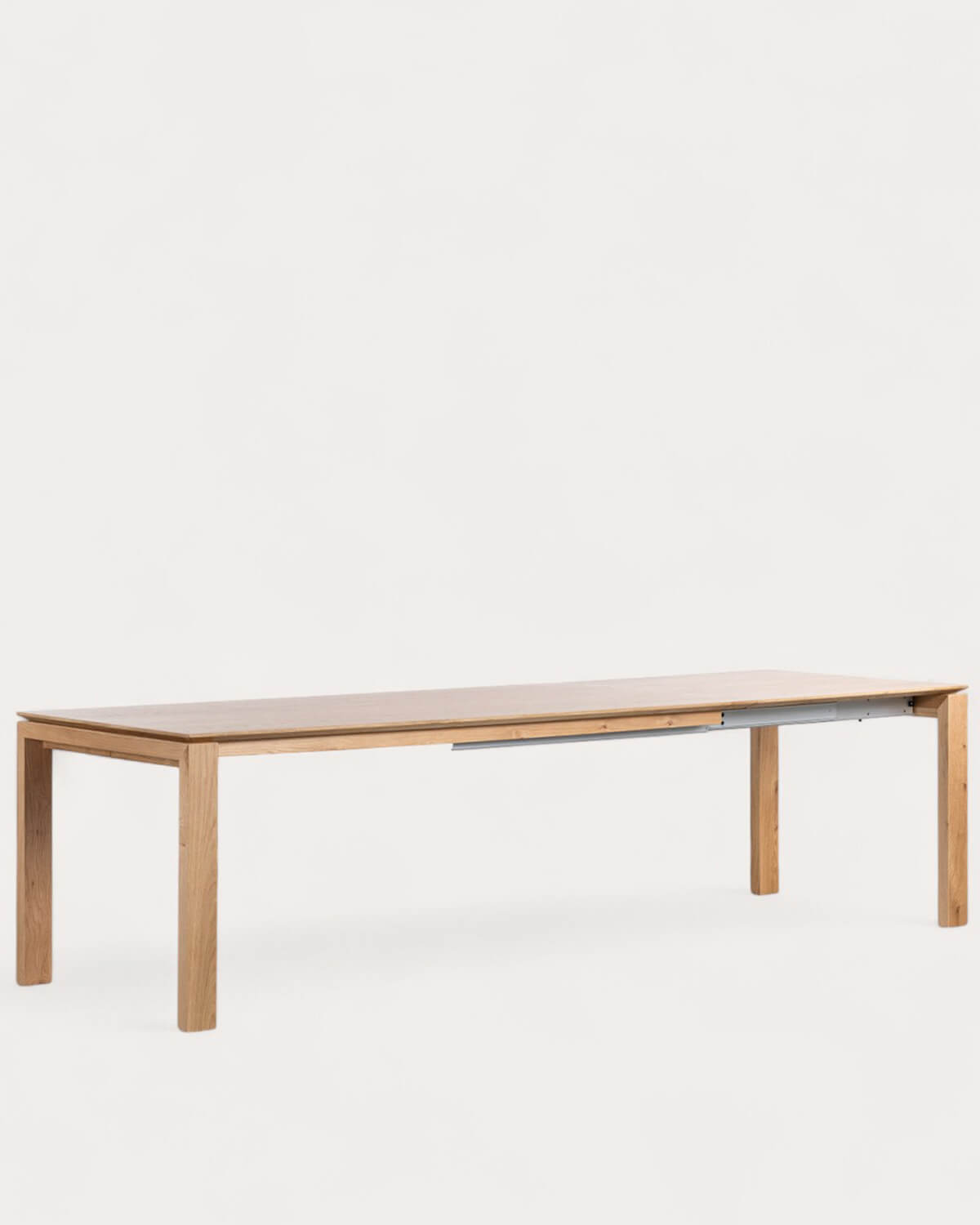 Deran Extendable Dining Table Set (195-285x90 cm) and 8 Laly Wooden Chairs with Armrests, gallery image 3