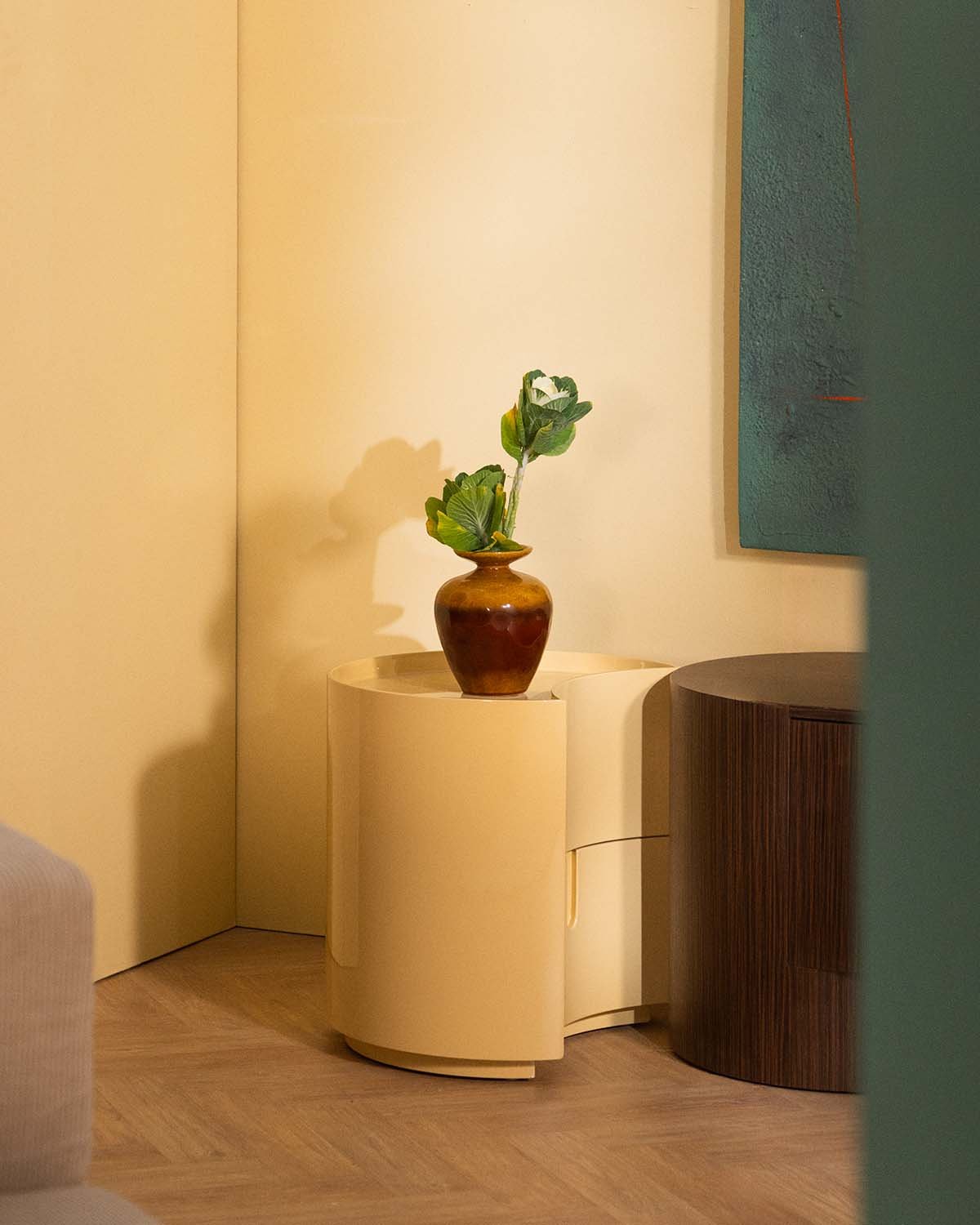 Side Table with 2 Wooden Drawers (50x42 cm) Karyna, gallery image 2