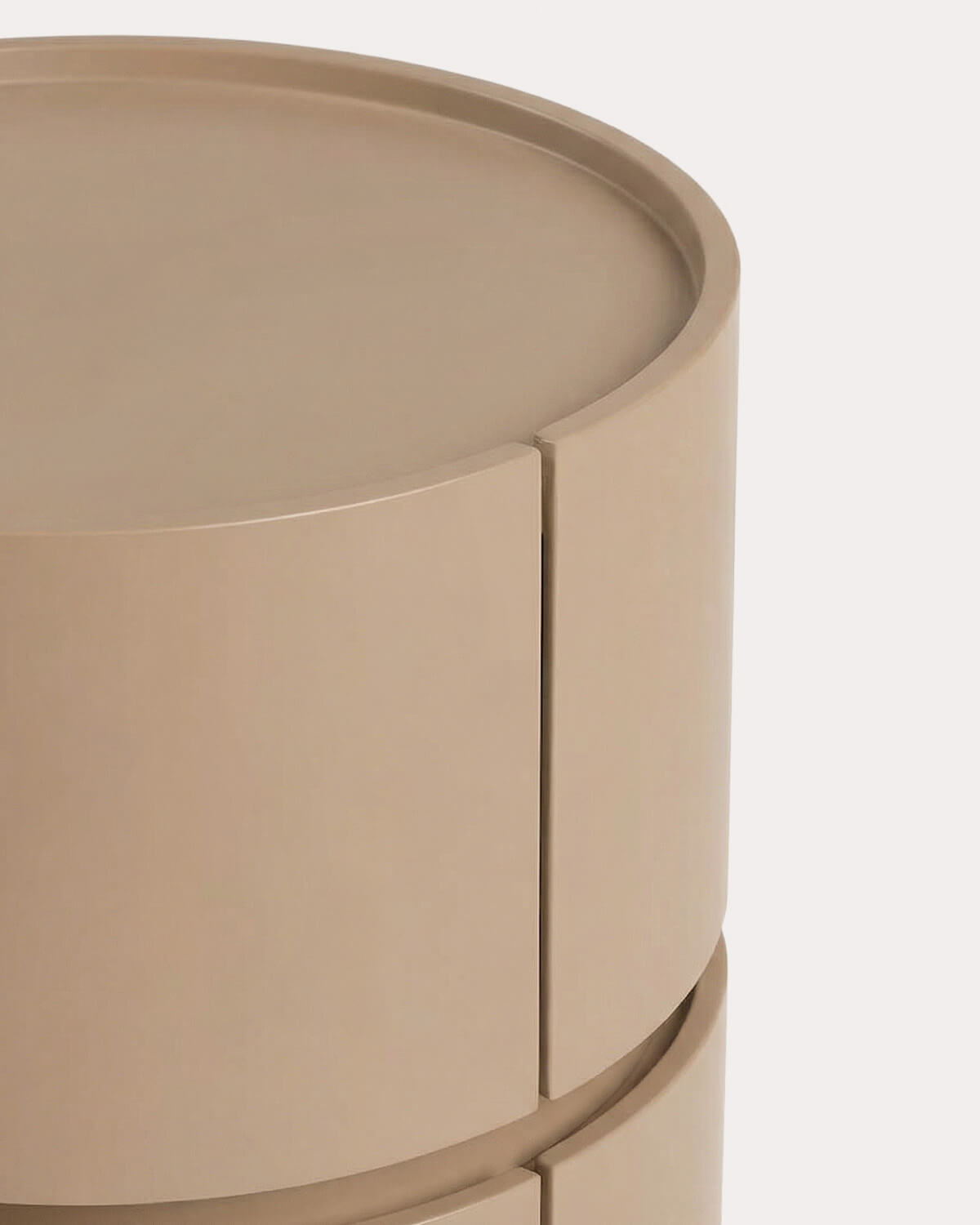 Round Side Table with 2 Wooden Drawers (Ø40 cm) Maele, gallery image 8