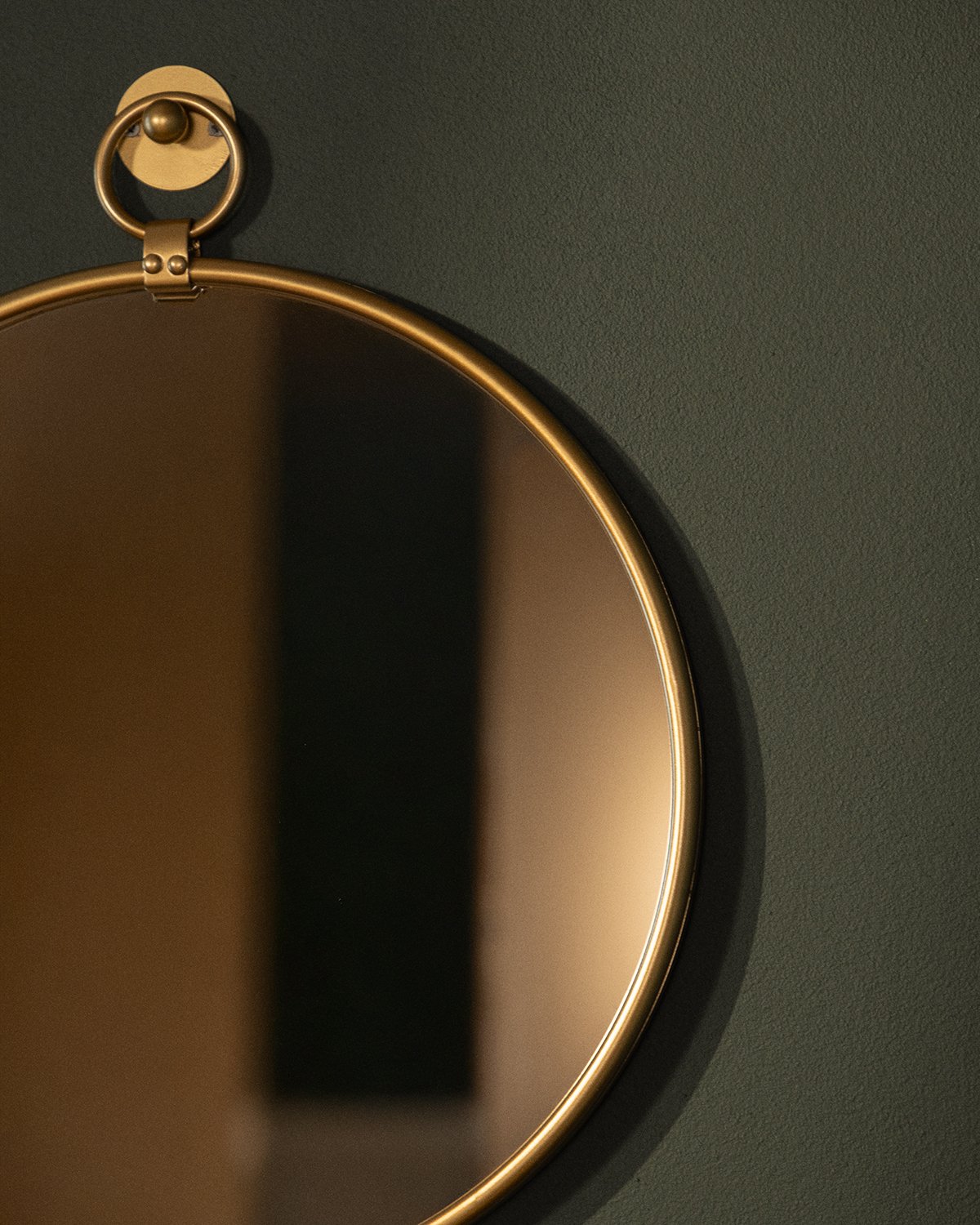 Round Metal Wall Mirror (Ø46 cm) Dario, gallery image 3