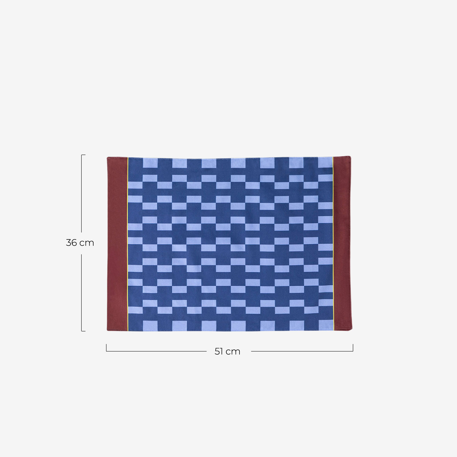 Cotton placemat 51x36 cm Pura, measurements
