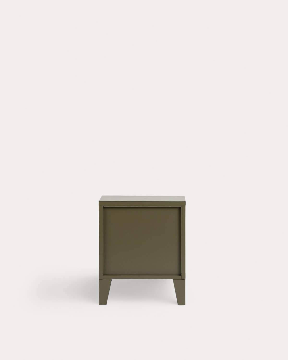 Bedside Table with Storage in Laminated Steel and Glass (50x40 cm) Andrius, gallery image 5