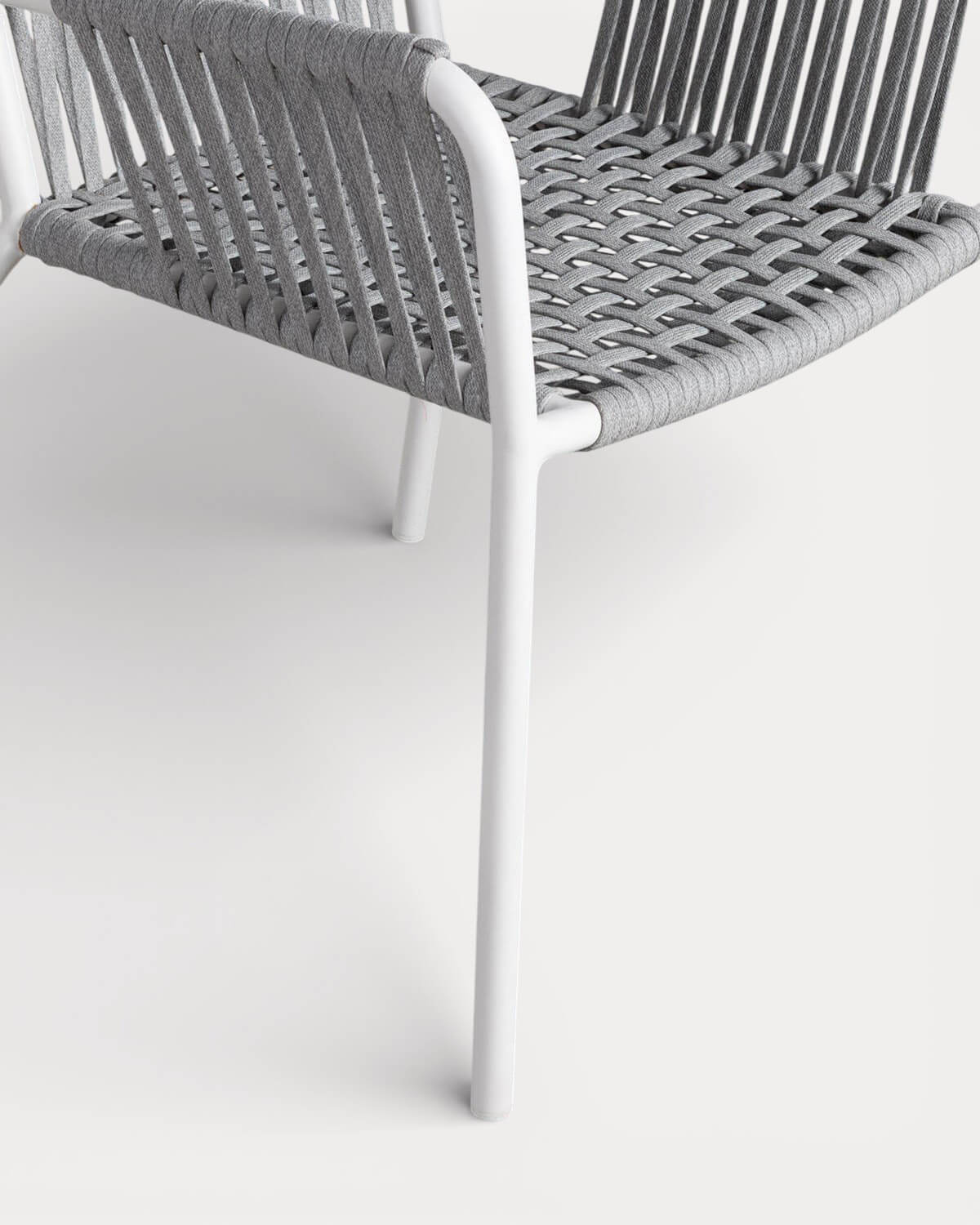 Aluminium and Rope Outdoor Dining Chair Drian Trend, gallery image 6