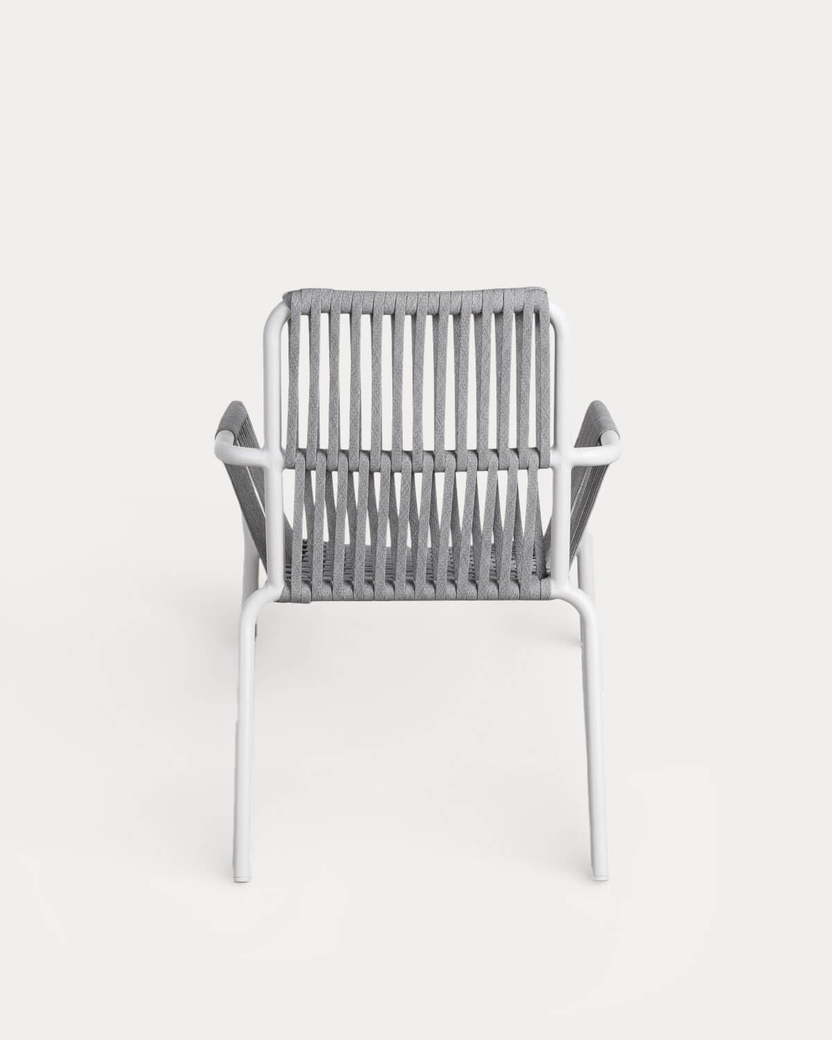Pack of 2 Aluminium and Rope Outdoor Chairs Drian Trend, gallery image 4