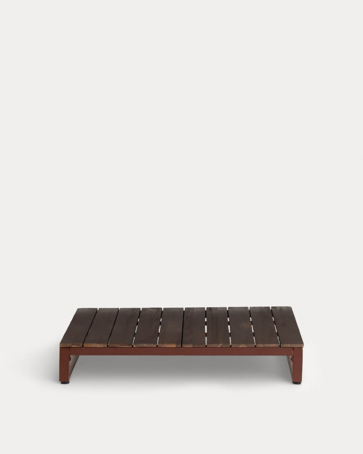 Square Outdoor Coffee Table in Acacia Wood and Metal (100x100 cm) Kristen, gallery image 4