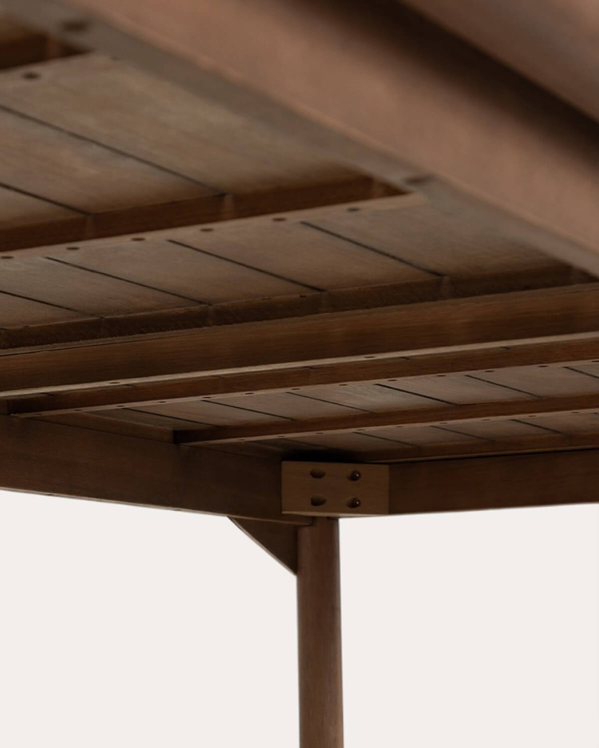 Rectangular Table Set (240x100 cm) and 8 Chairs in Eucalyptus Wood and Outdoor Fabric Edvard, gallery image 10