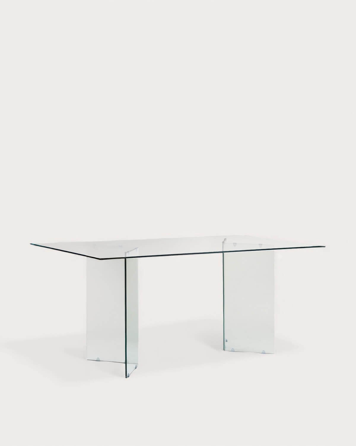 Dining Table HUDSON Transparent 160 Cm 90 Cm Tempered Glass - View #6