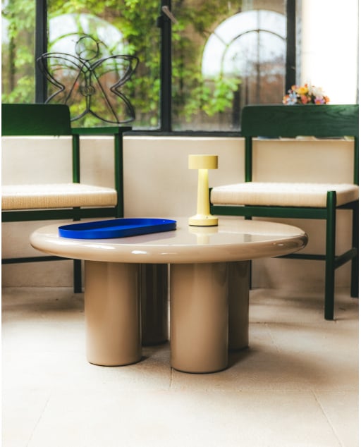 Round Wooden Coffee Table (Ø80 cm) Iraide