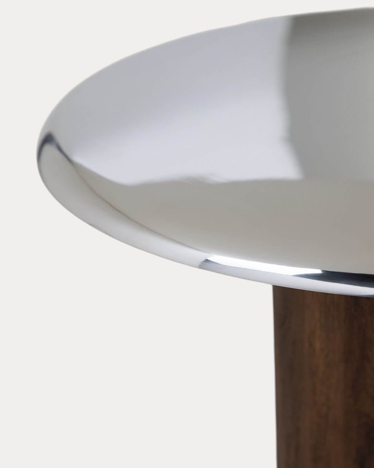 Round Side Table in Mango Wood and Metal (Ø40 cm) Fabio, gallery image 4