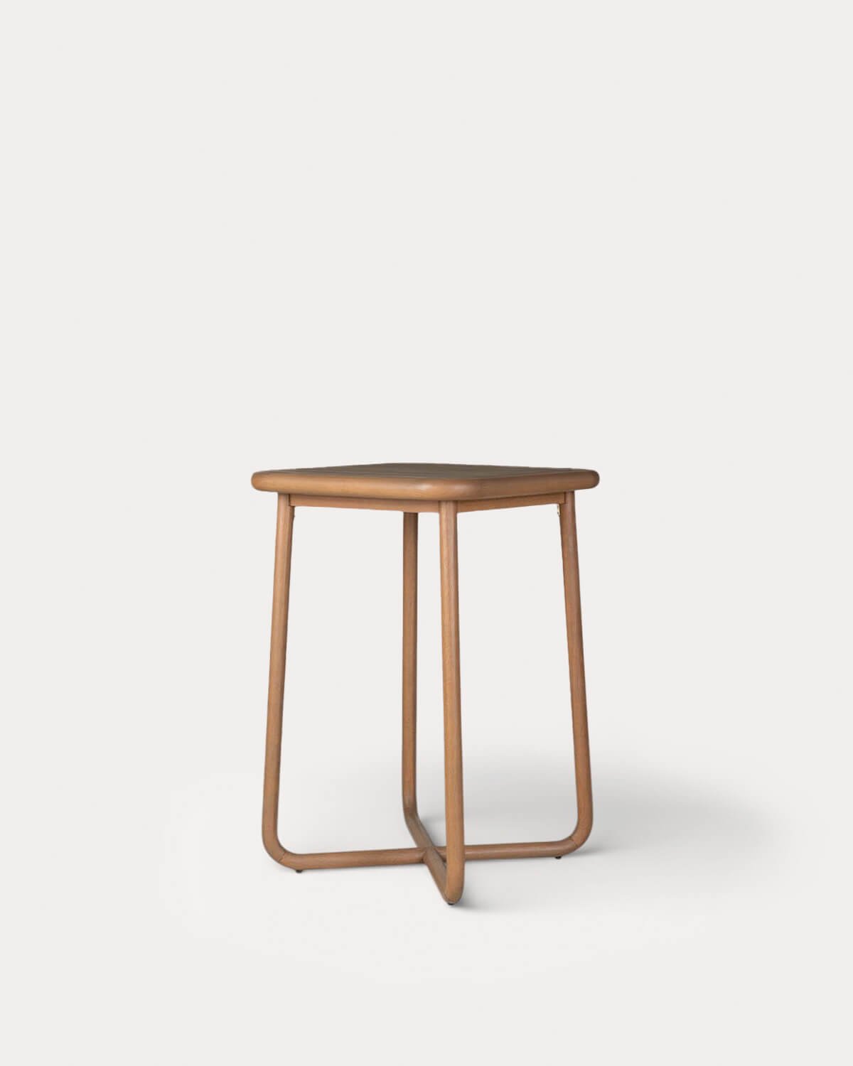Square Eucalyptus Wood High Outdoor Table (70x70 cm) Edvard