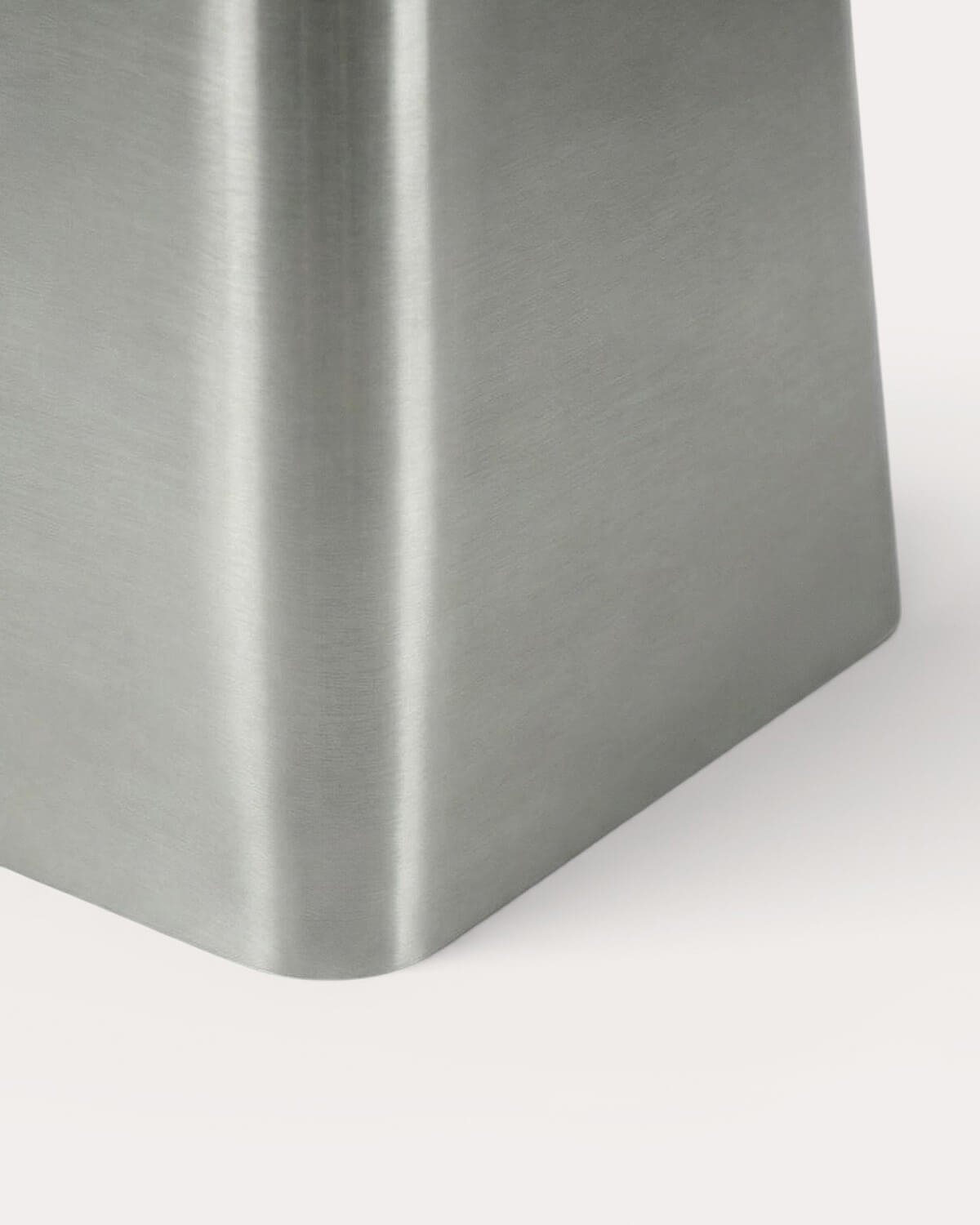 Square Coffee Table in Stainless Steel and Marble (80x80 cm) Ofelia, gallery image 6