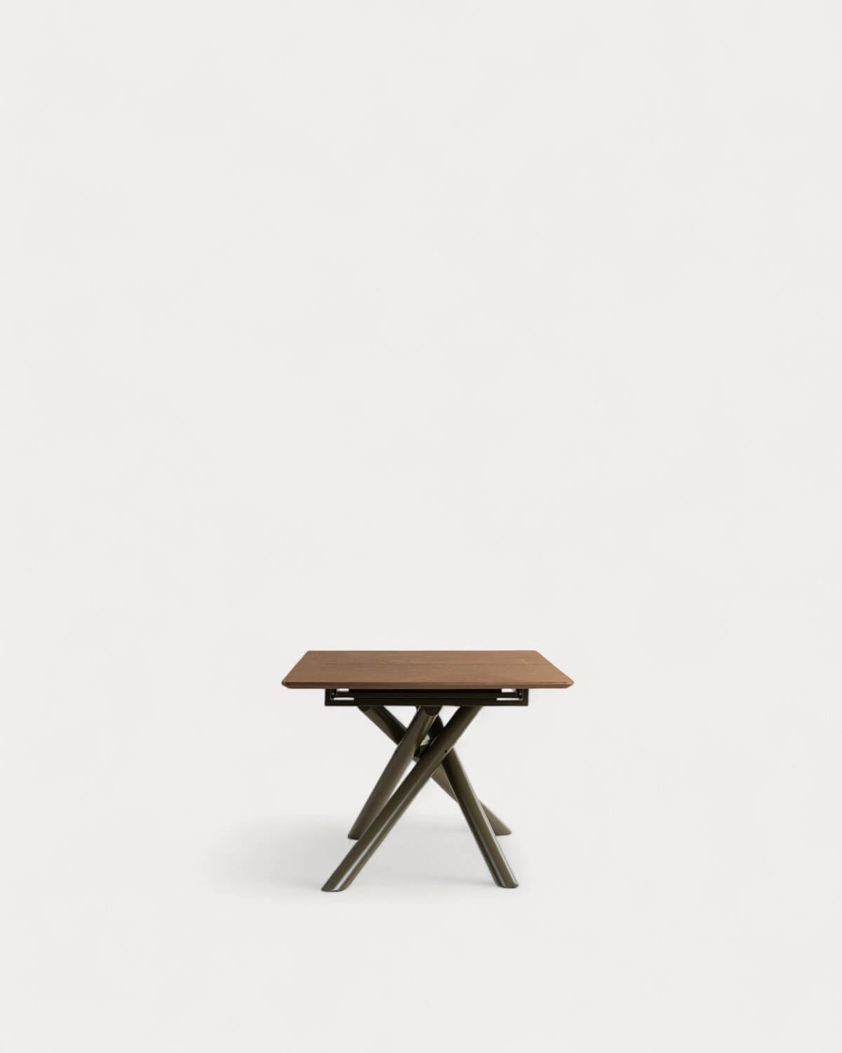 Extendable Rectangular Dining Table in Wood and Metal (180-240x100 cm) Bilal, gallery image 5