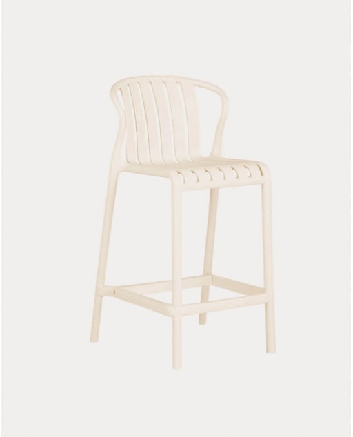 Pack 4 High Outdoor Polypropylene Stools (65 cm) Baztan
