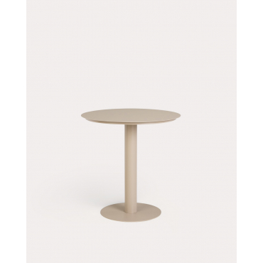 Round Metal Dining Table (Ø70 cm) Banon Brown Clay - The Masie