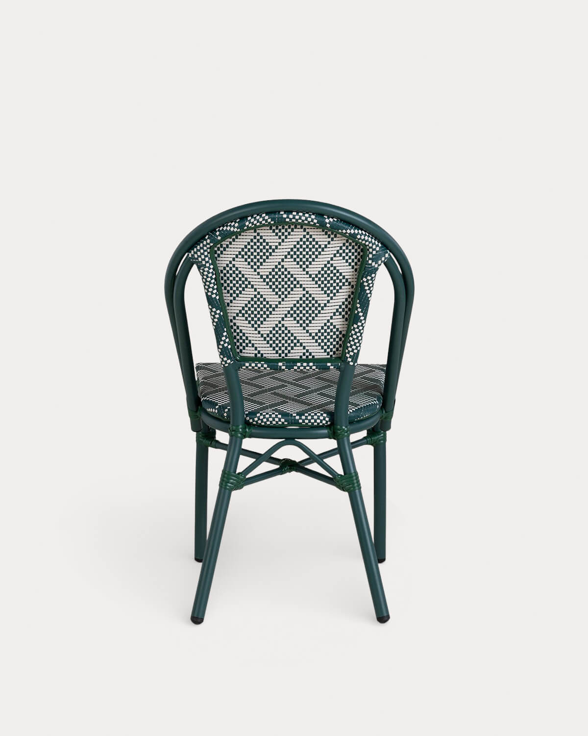 Aluminum and Synthetic Rattan Dining Chair Yona Bistro, gallery image 3