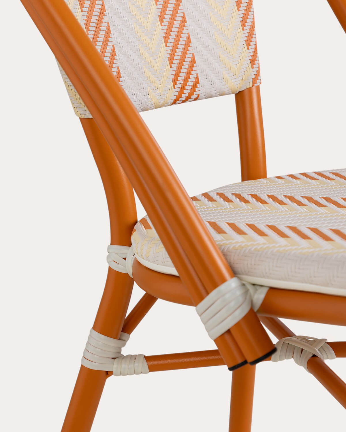 Aluminum and Synthetic Rattan Dining Chair Yona Bistro, gallery image 5