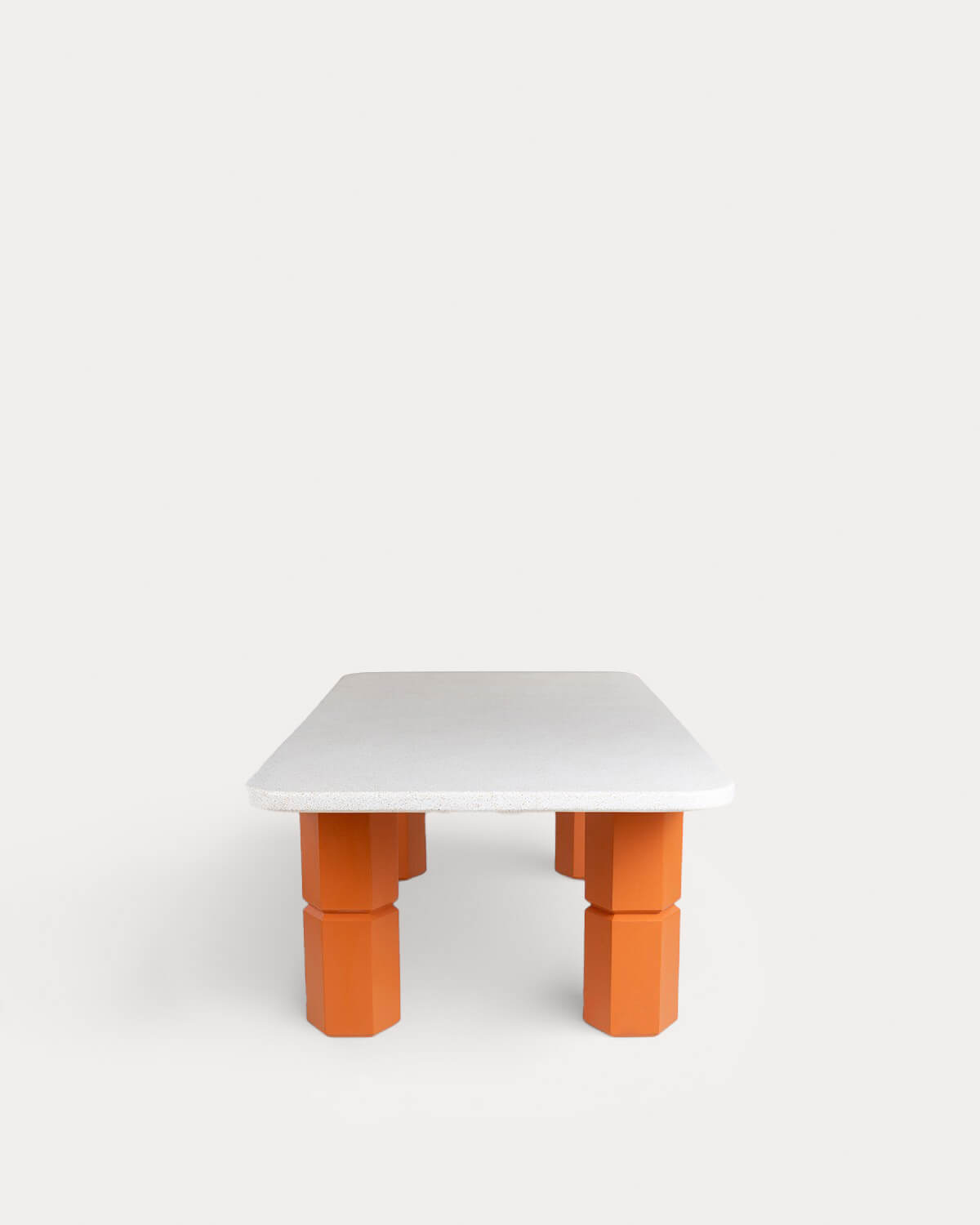 Rectangular dining table 270x120 cm made of terrazzo and acacia wood Ixiar, gallery image 2