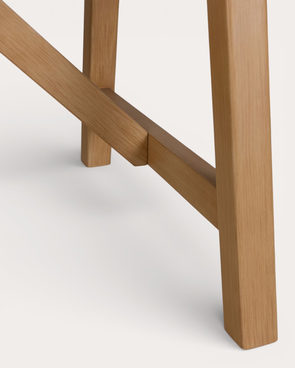 Oval Dining Table in Terrazzo and Acacia Wood (230x100 cm) Mirena, gallery image 6