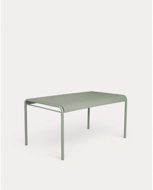 Rectangular Dining Table in Metal and Polypropylene (155x90 cm) Baztan