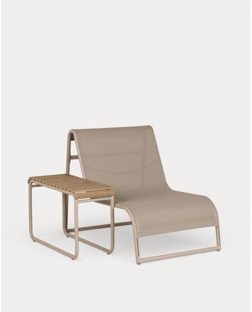 Set Garden Armchair with Aluminum Side Table Dreisi