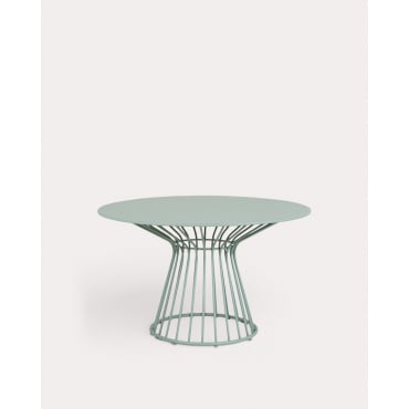 Round Metal Dining Table (Ø120 cm) Nouli Green Sage - The Masie