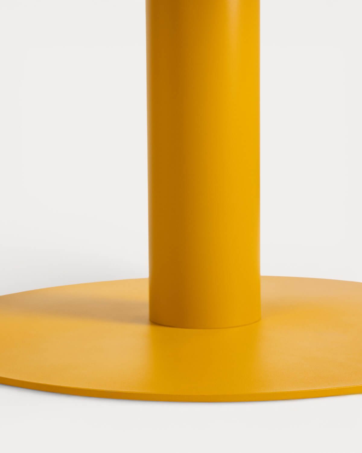 Round Dining Table in Metal and Teak Wood (Ø110 cm) Lirae, gallery image 7