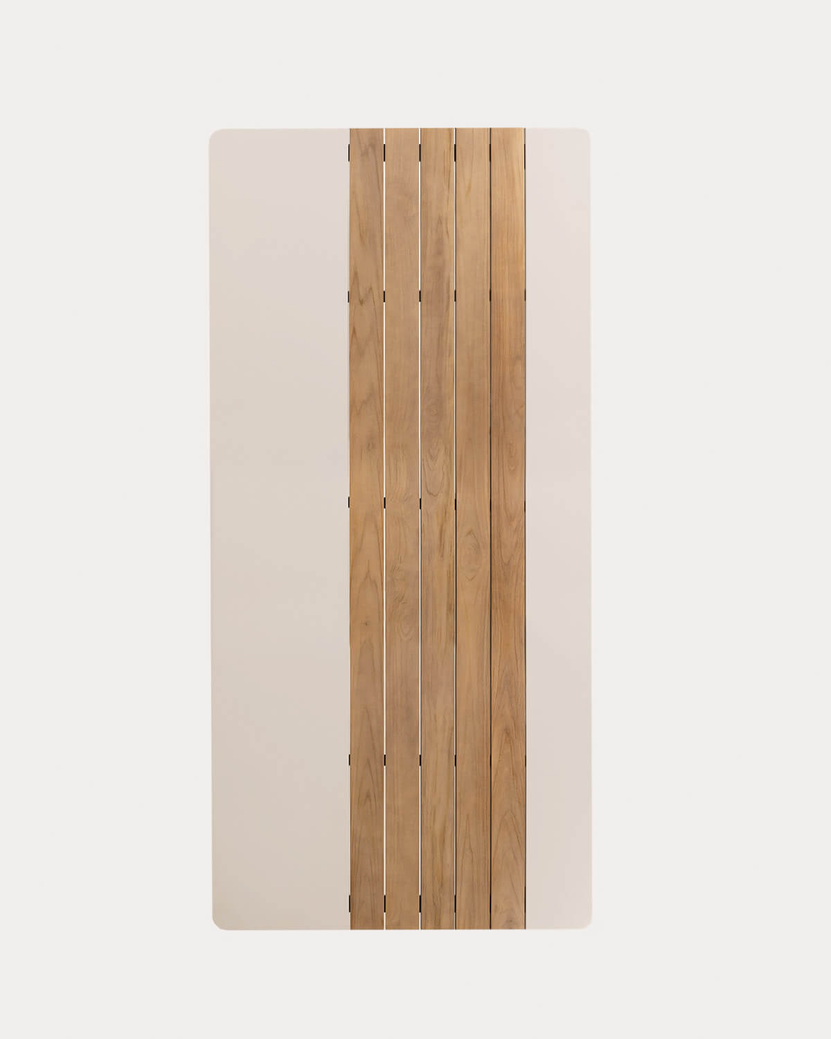 Rectangular Outdoor Table in Metal and Teak Wood (220x110 cm) Lirae, gallery image 5