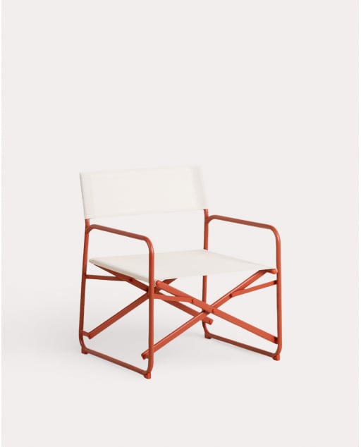 Folding Metal and Fabric Garden Chair Bowye