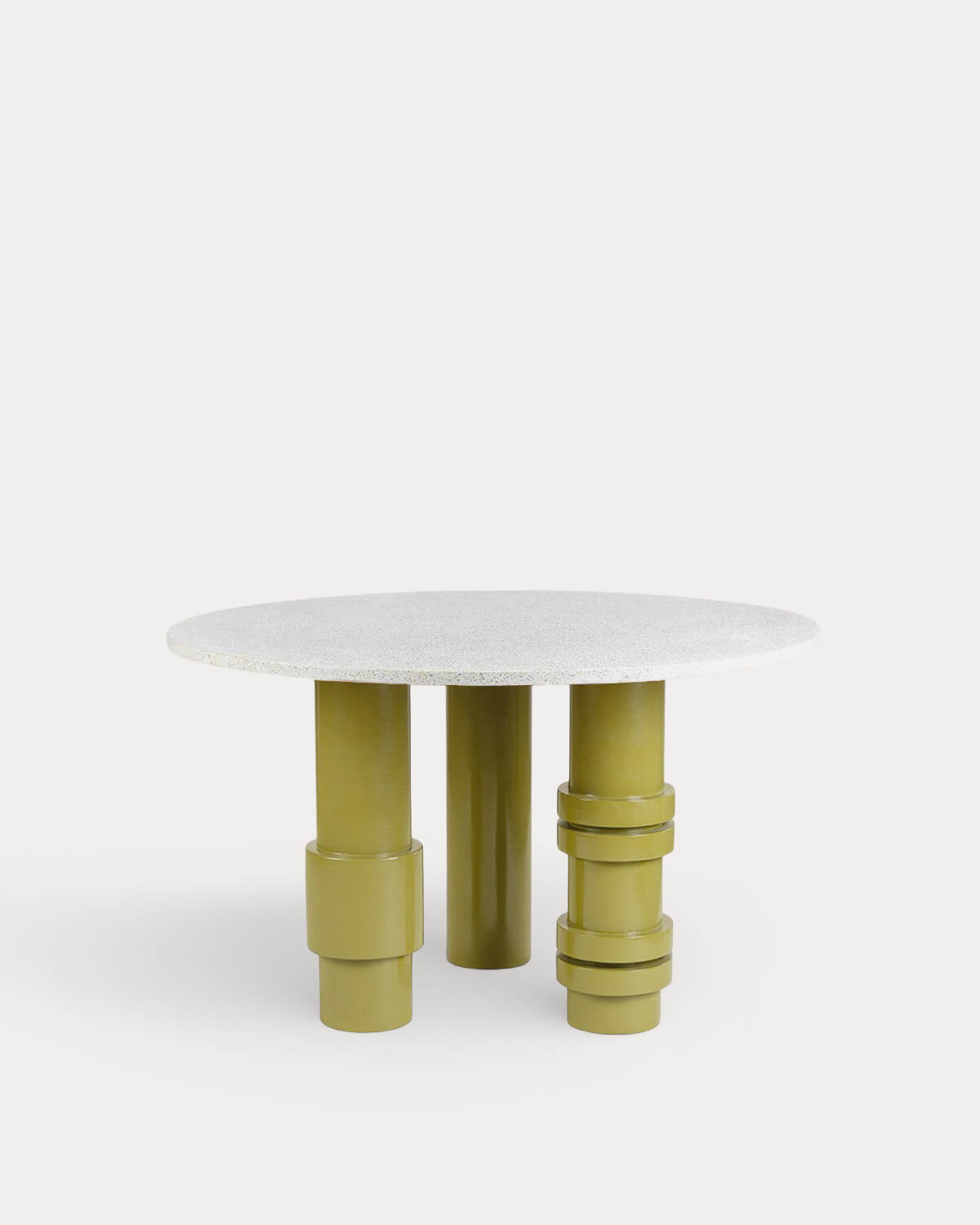 Terrazzo and Mango Wood Dining Table (Ø140 cm) Atenas, gallery image 5