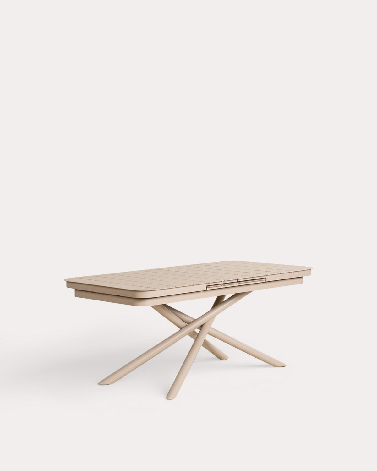 Extendable Rectangular Aluminum Dining Table (180-240x90 cm) Kelsey, gallery image 1