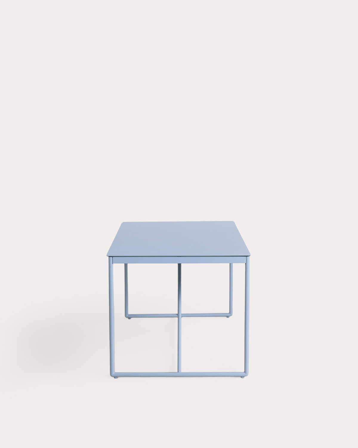 Rectangular Outdoor Table in Metal and Glass (185x85 cm) Bowye, gallery image 2