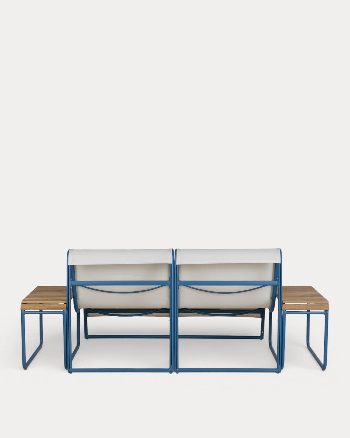 2-Seater Garden Sofa Set with 2 Aluminum Side Tables Dreisi, gallery image 3