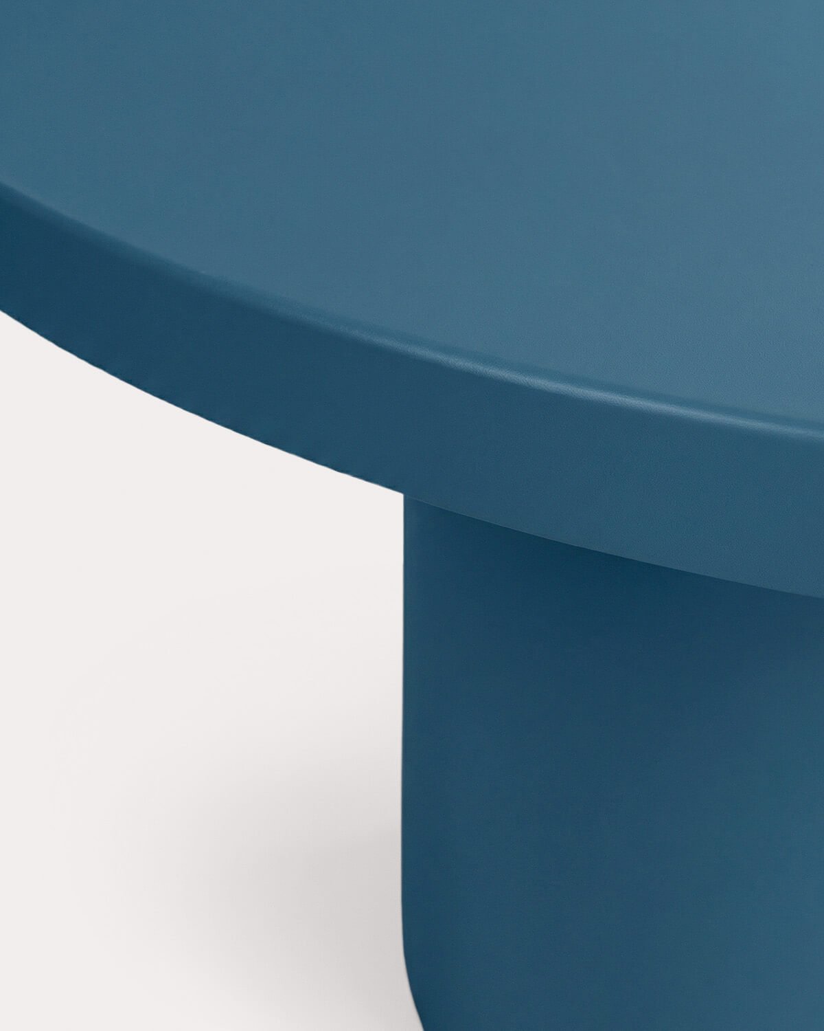 Extendable Round Metal Dining Table (Ø120-240x120 cm) Beca, gallery image 5