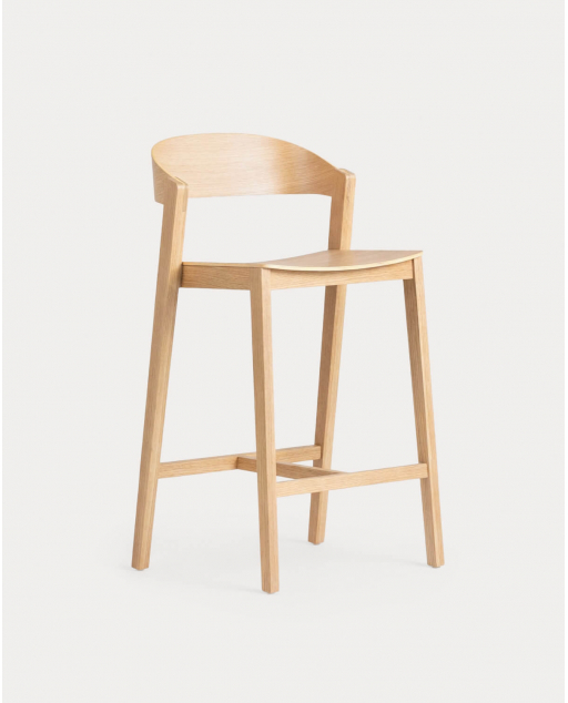 Pack of 2 Taburetes Altos Oak Wood (65 cm) Laly