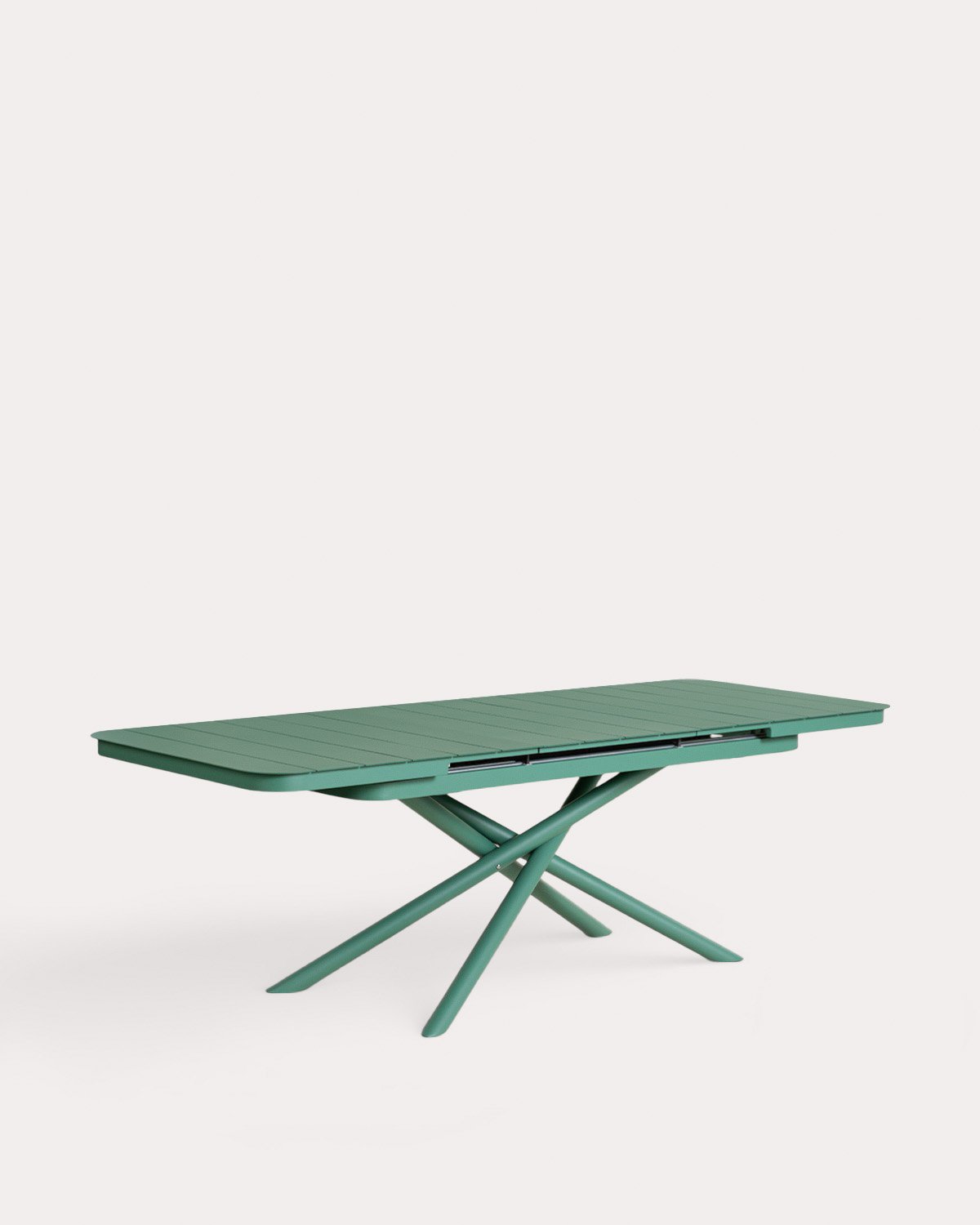 Extendable Rectangular Aluminum Dining Table (180-240x90 cm) Kelsey, gallery image 2