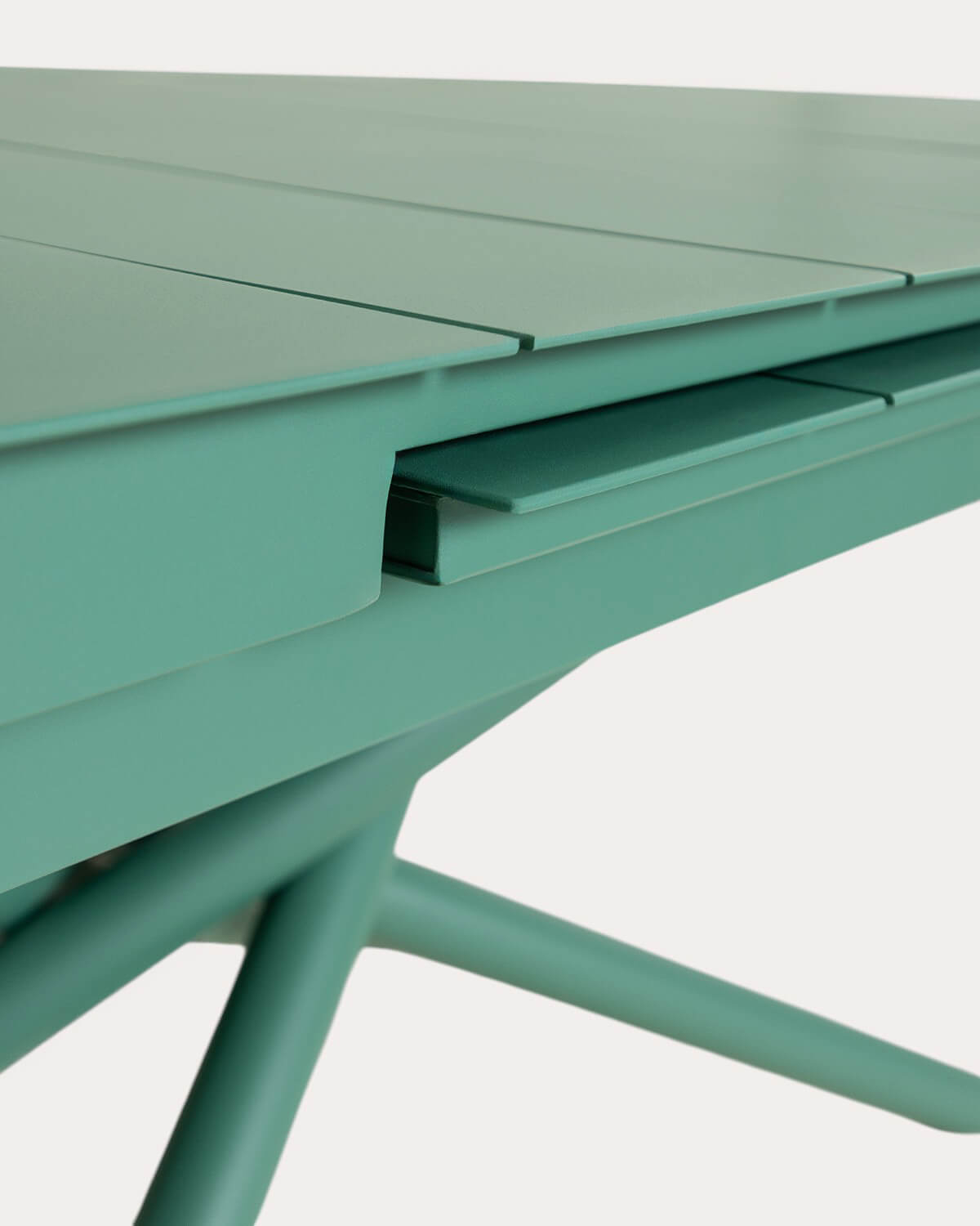 Extendable Rectangular Aluminum Dining Table (180-240x90 cm) Kelsey, gallery image 4