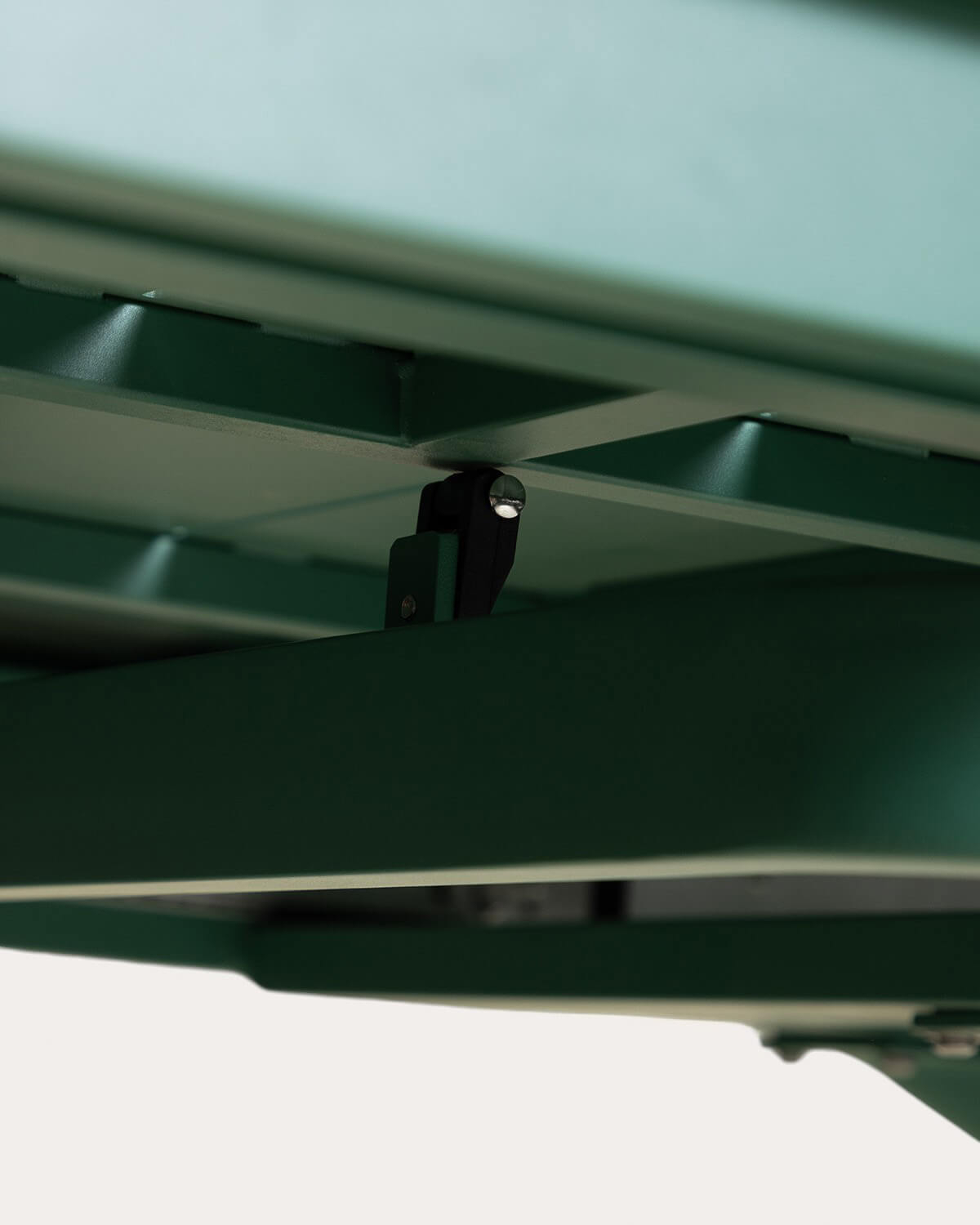 Extendable Rectangular Aluminum Dining Table (180-240x90 cm) Kelsey, gallery image 7