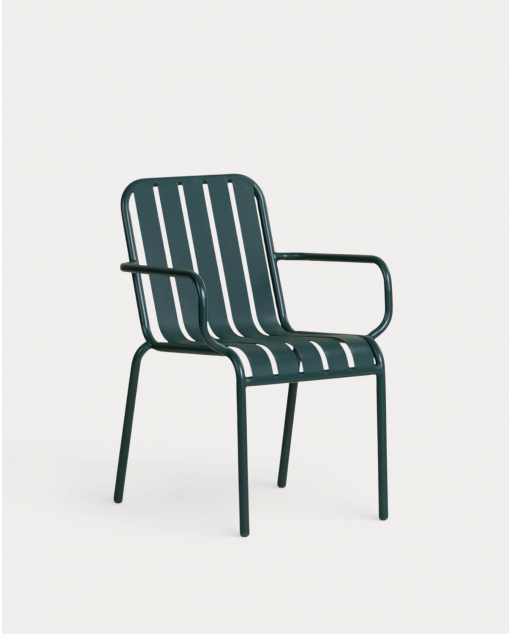 Outdoor Chair with Metal Armrests Tavo - Green Grove