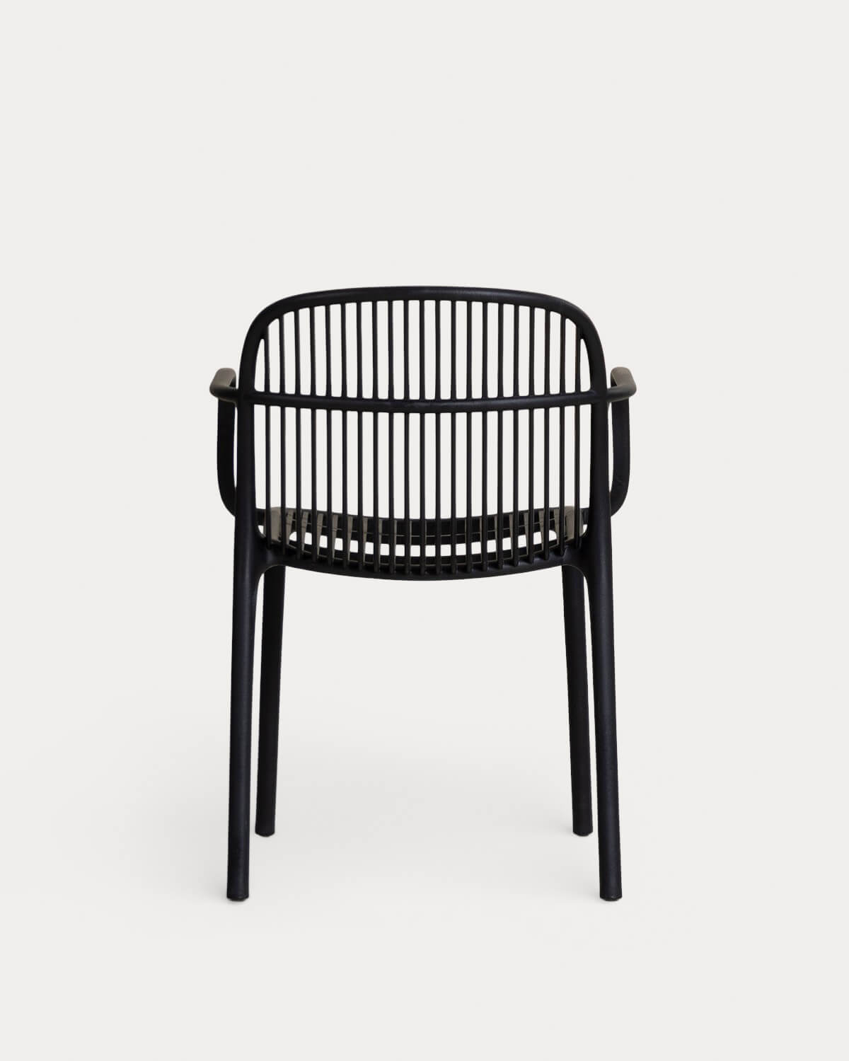 Pack of 2 Aisha Polypropylene Outdoor Chairs with Armrests, gallery image 5