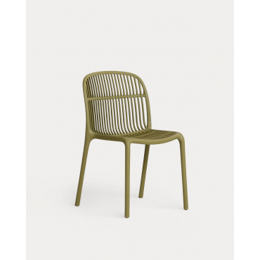 Polypropylene Outdoor Chair Aisha Olive Green - The Masie