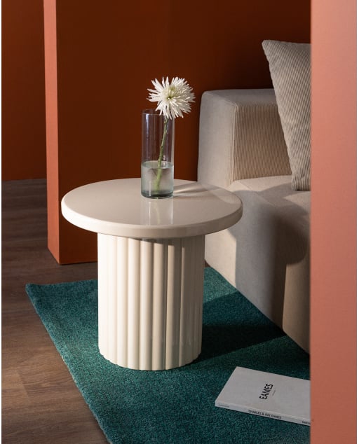 Round Wooden Side Table (Ø50 cm) Dewey