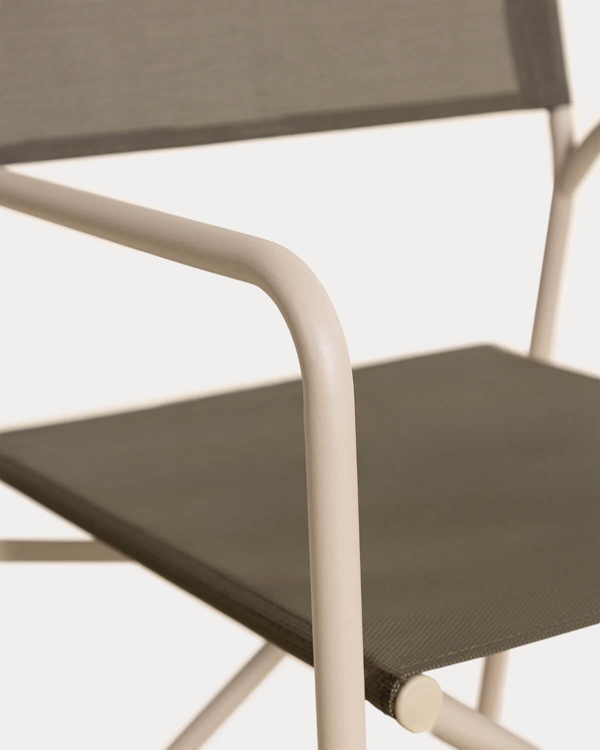 Folding Outdoor Chair in Metal and Fabric Bowye, gallery image 5