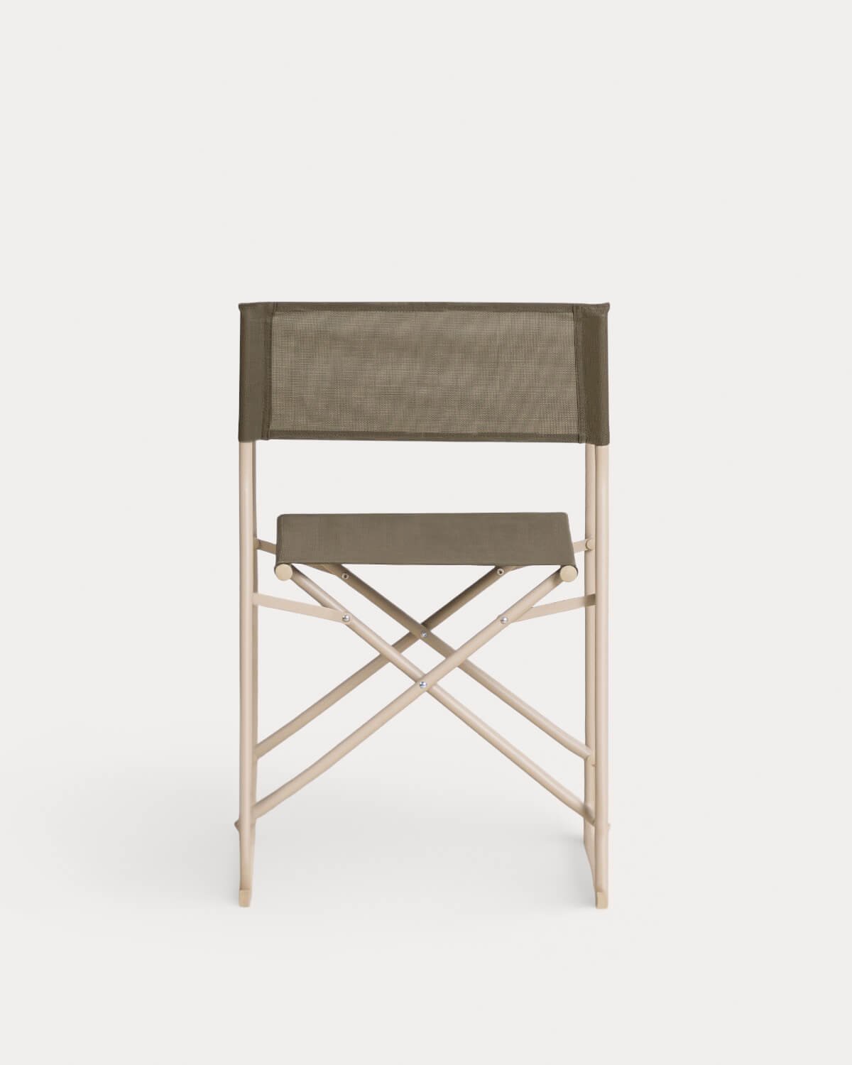 Pack 2 Folding Outdoor Chairs in Metal and Fabric Bowye, gallery image 4
