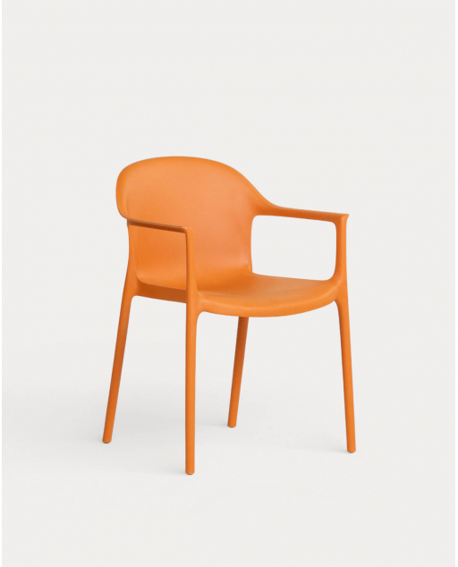 Pack of 2 polypropylene dining chairs with armrests Juana