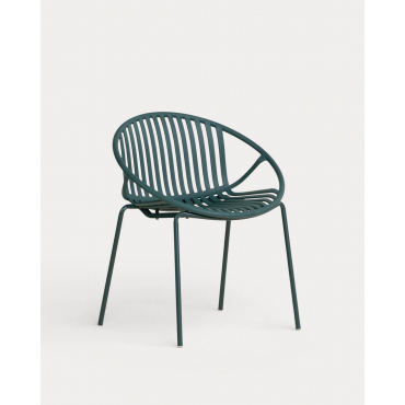 Pack 2 Polypropylene and Metal Dining Chairs Anier Green Grove - The Masie