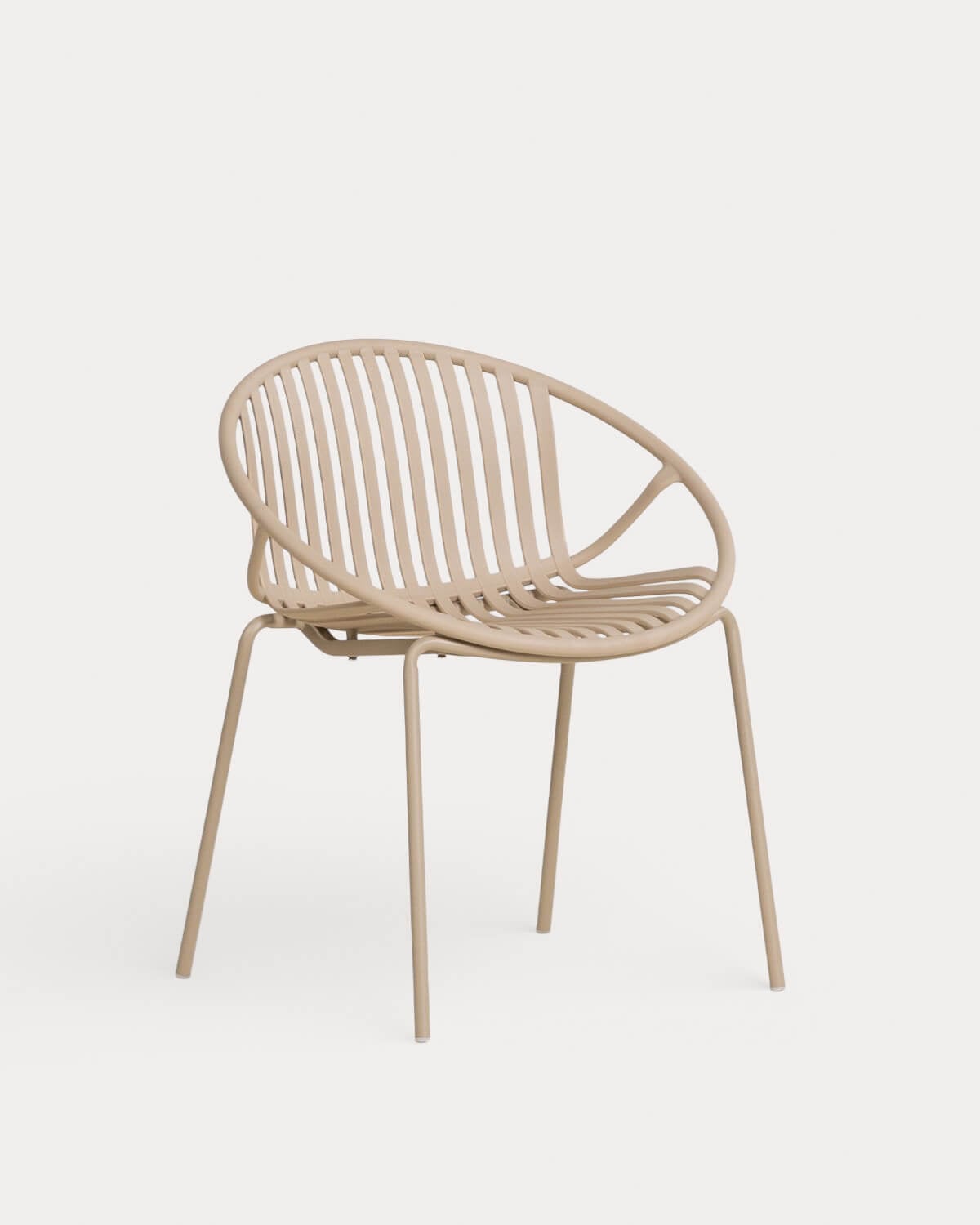 Pack 2 Outdoor Chairs of Polypropylene and Metal Anier, gallery image 1