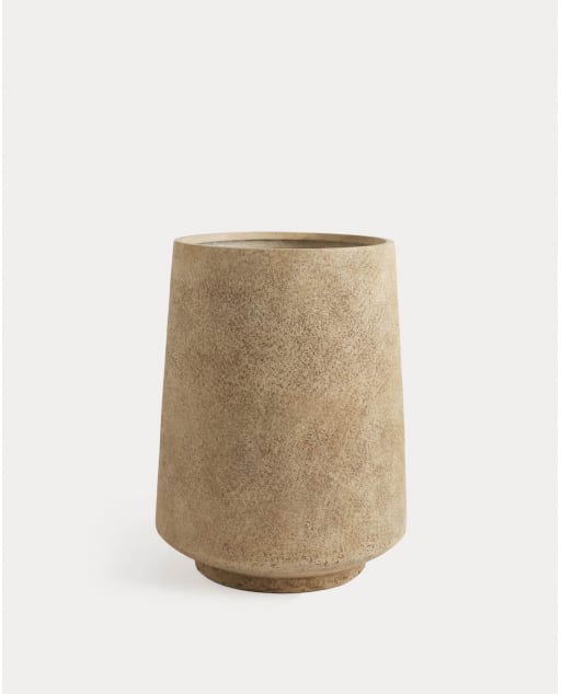 Round Cement Planter (Ø30 cm) Deserts - Beige Seashell