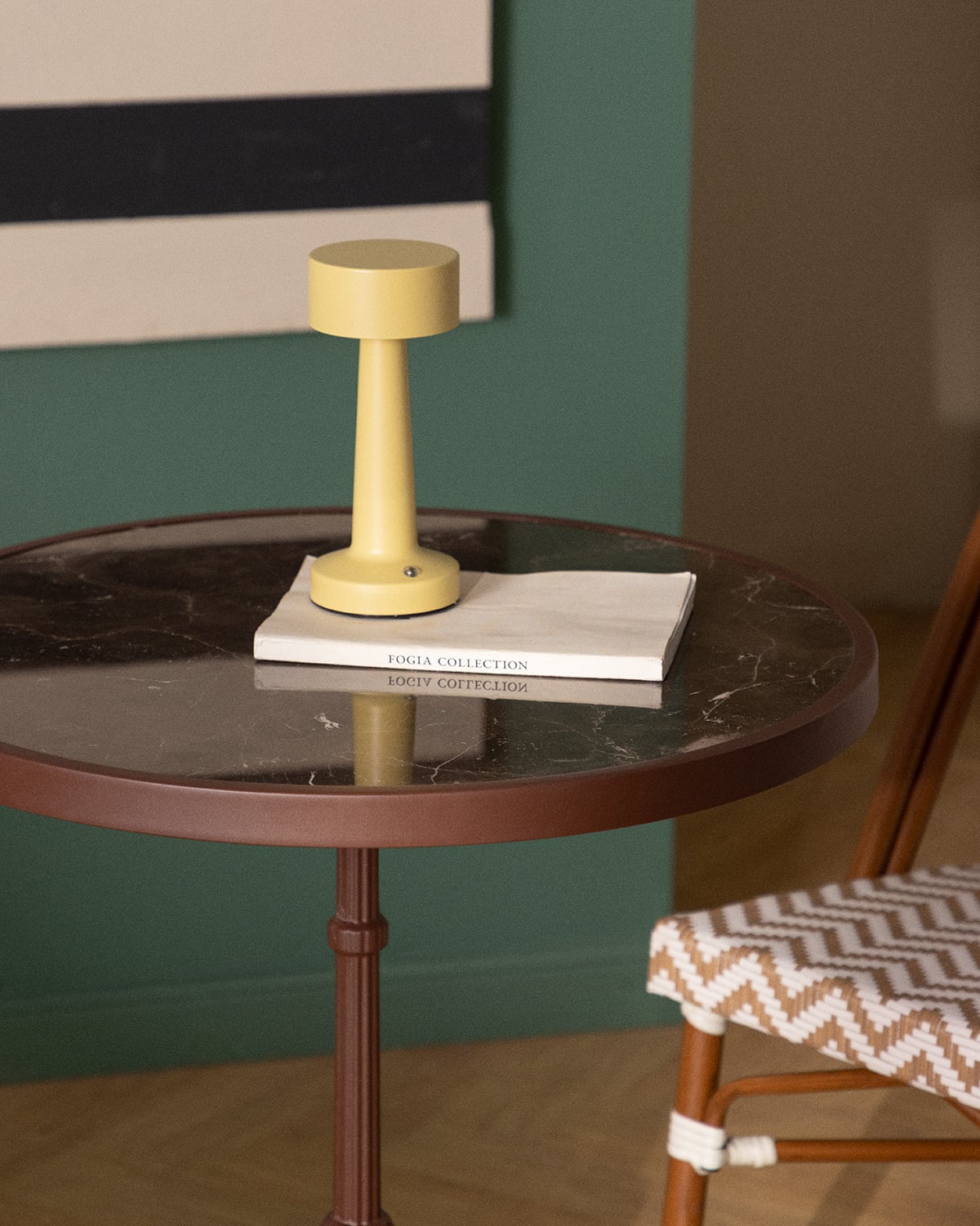 Yona Round Metal Bistro Dining Table (Ø60 cm), gallery image 3