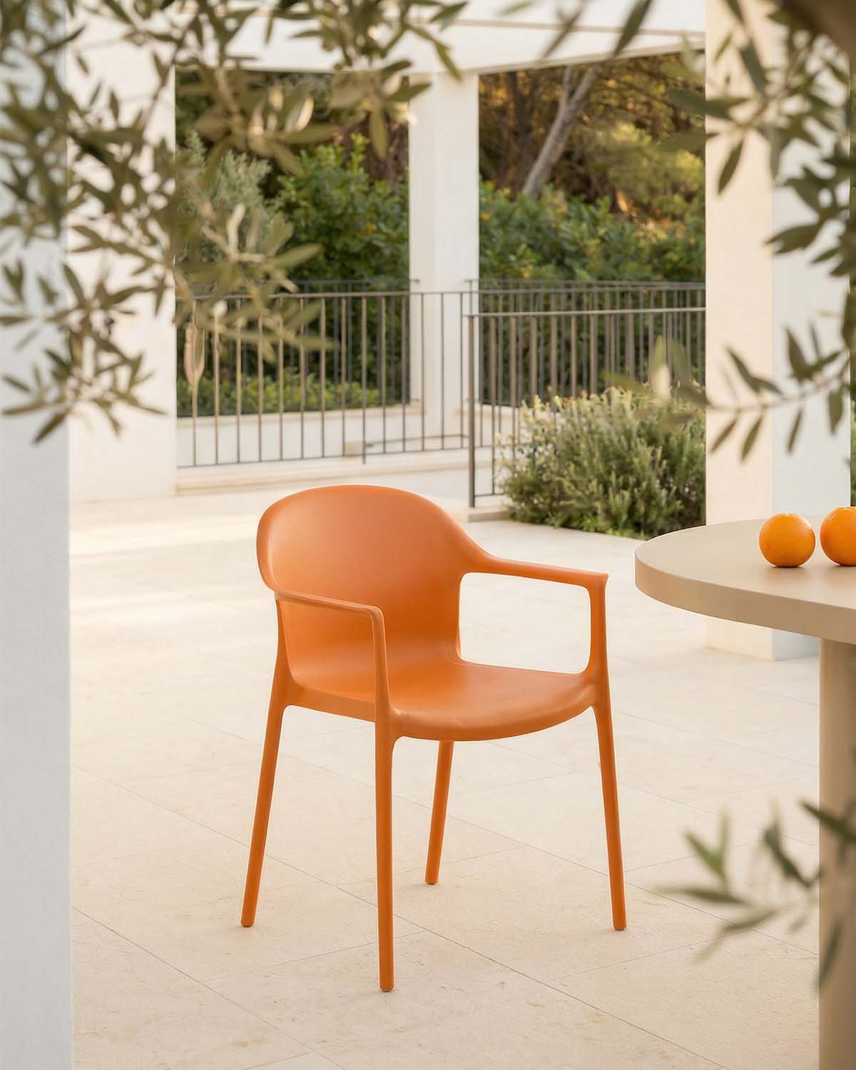 Polypropylene Outdoor Chair with Armrests Juana, gallery image 2