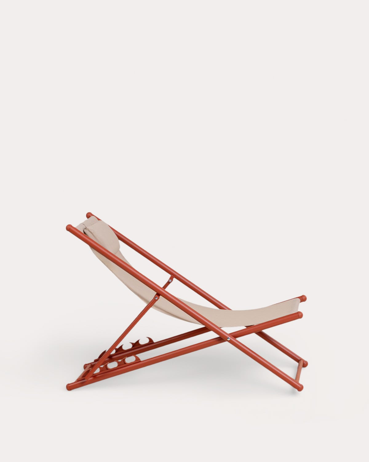 Reclining Metal and Fabric Hammock Ohiane, gallery image 2